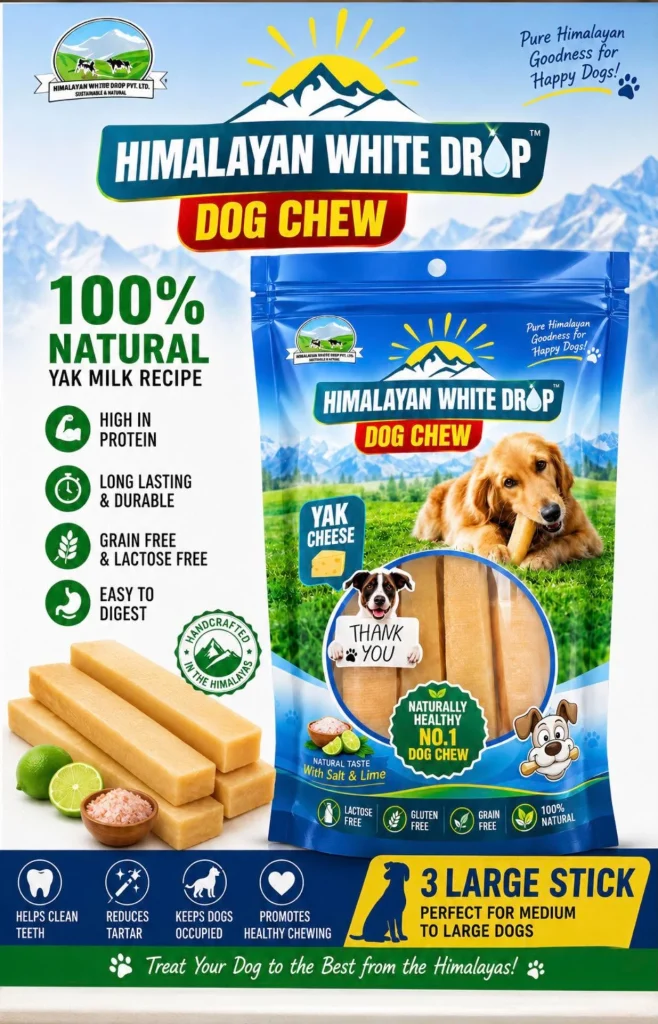 Himalayan White Drop Dog Chew